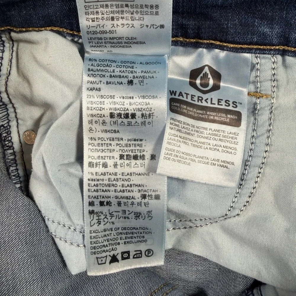 Levi's Classic‎ Bootcut Jeans Womens 12 (FITS 31x31) Blue Dark Wash Stretch